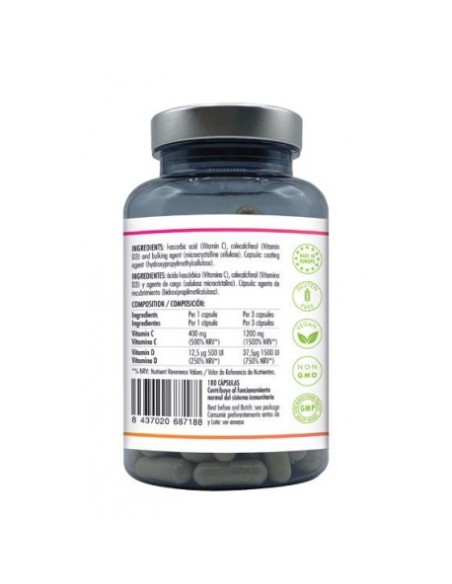 Suplemento alimenticio de vitamina C y D de Healthinfoods