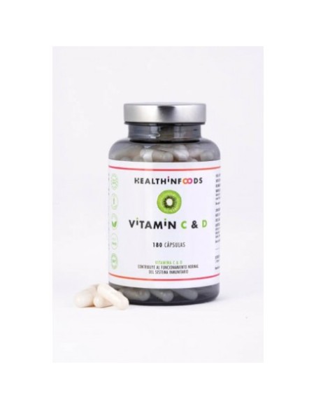 Suplemento alimenticio de vitamina C y D de Healthinfoods