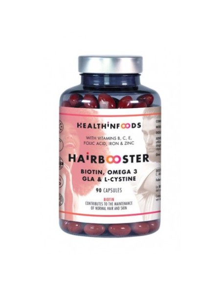 Hairbooster Biotina con Omega 3, GLA y L-Cistin anticaída